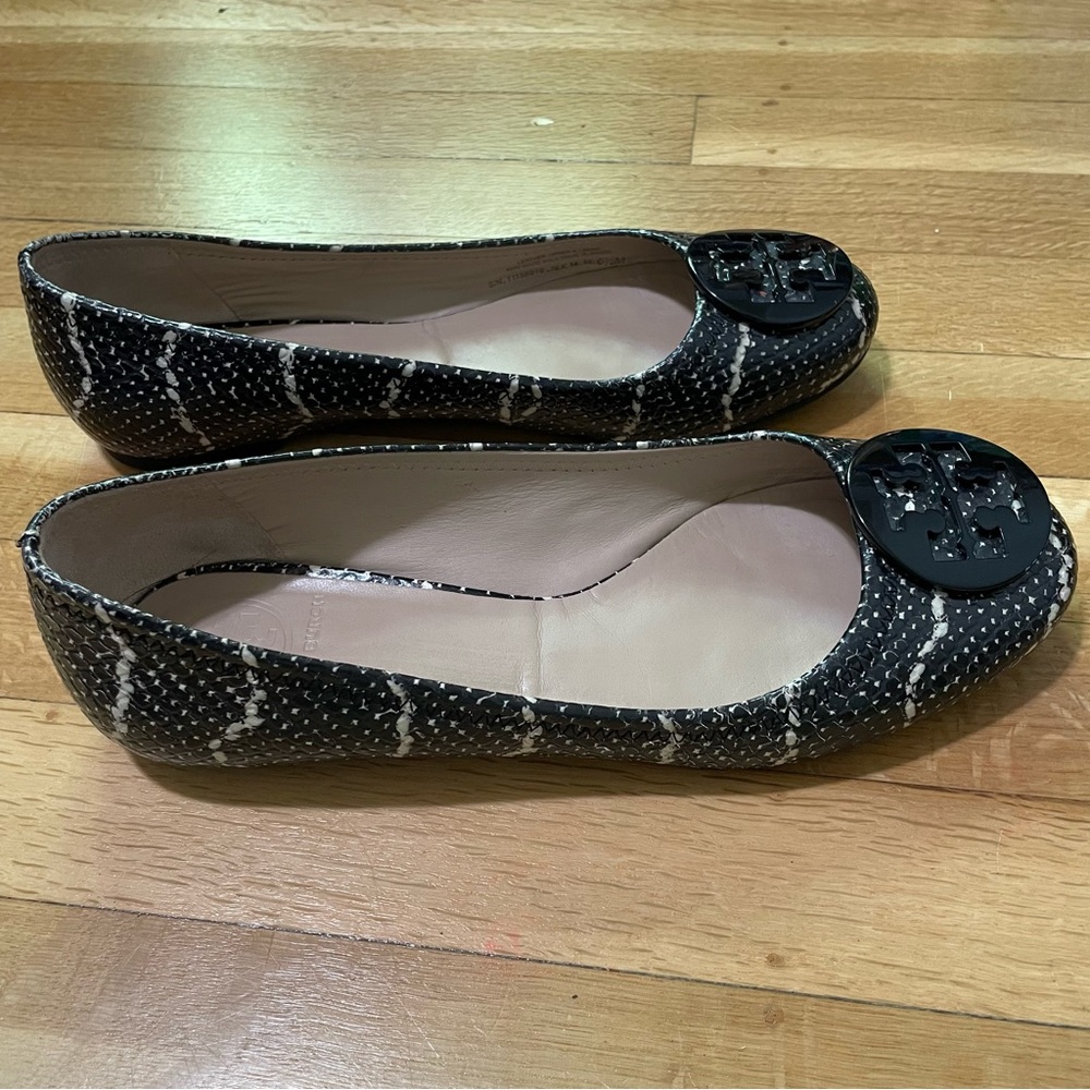 Tory Burch Reva Mojave Python Snake Embossed Leat… - image 3